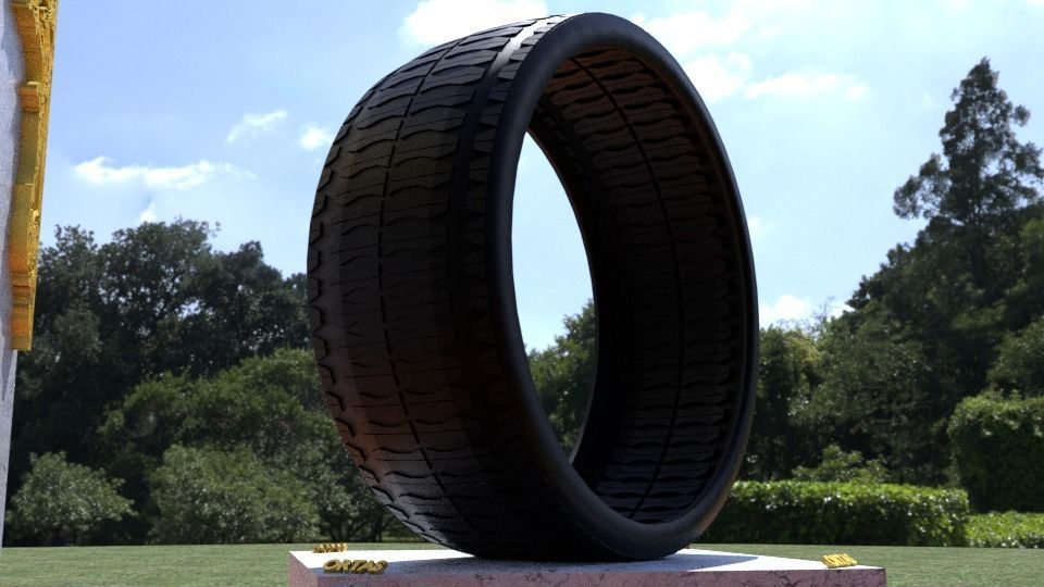 ORTAS TIRE NO 32 GAME READY AND 3D PRINTABLE 3D print model_6