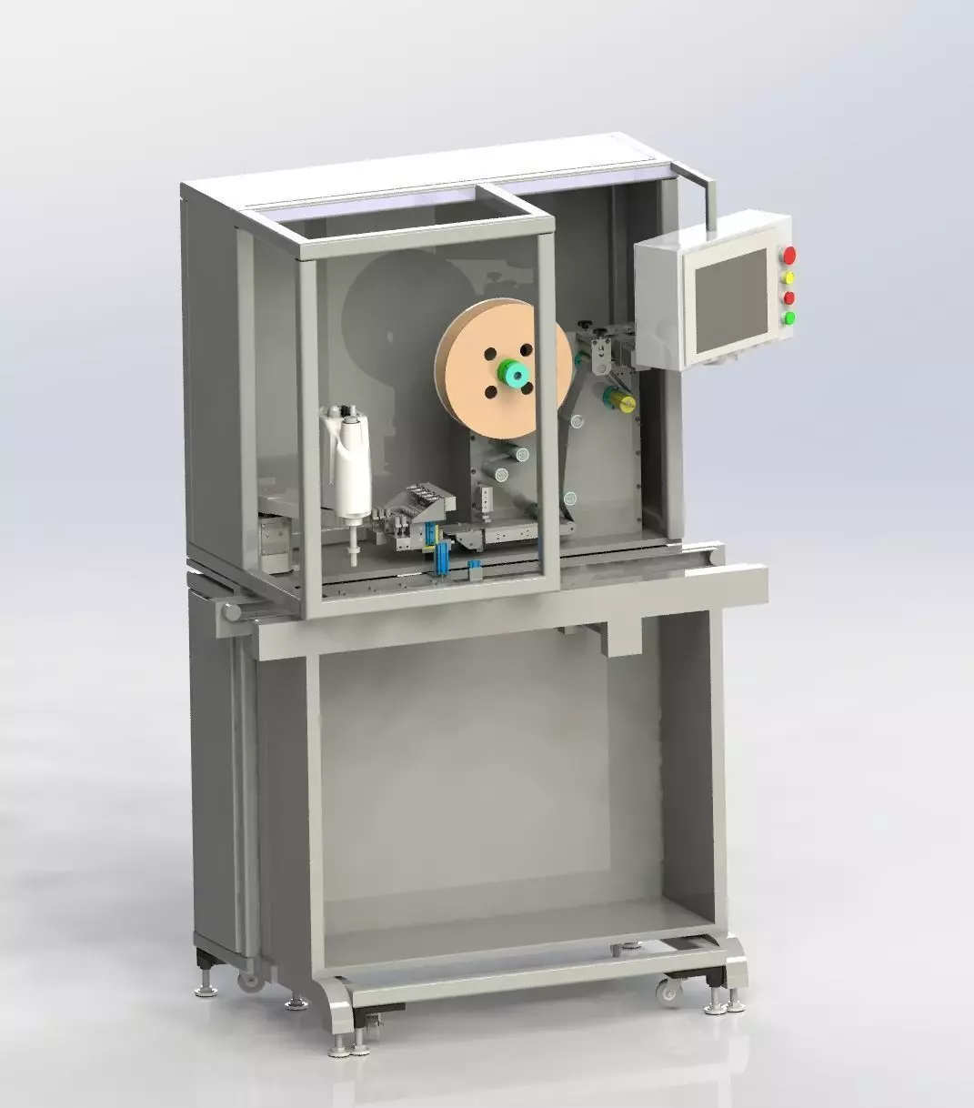 Manipulator labeling machine 3D model_0