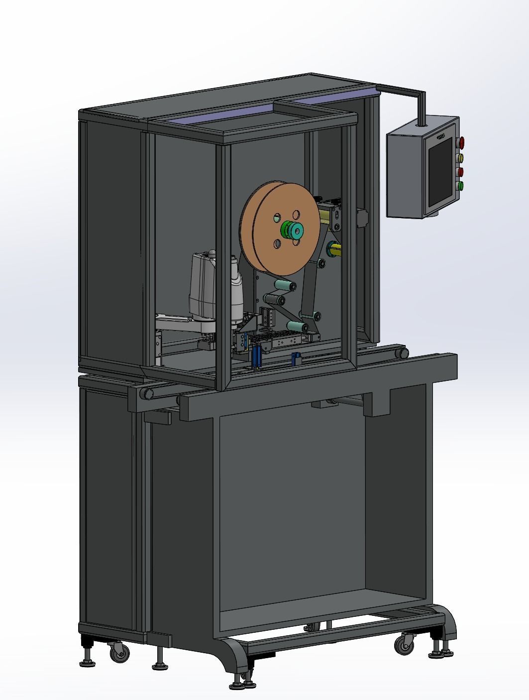 Manipulator labeling machine 3D model_3