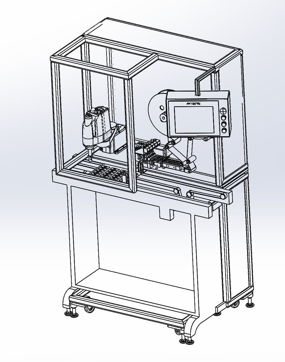 Manipulator labeling machine 3D model_10