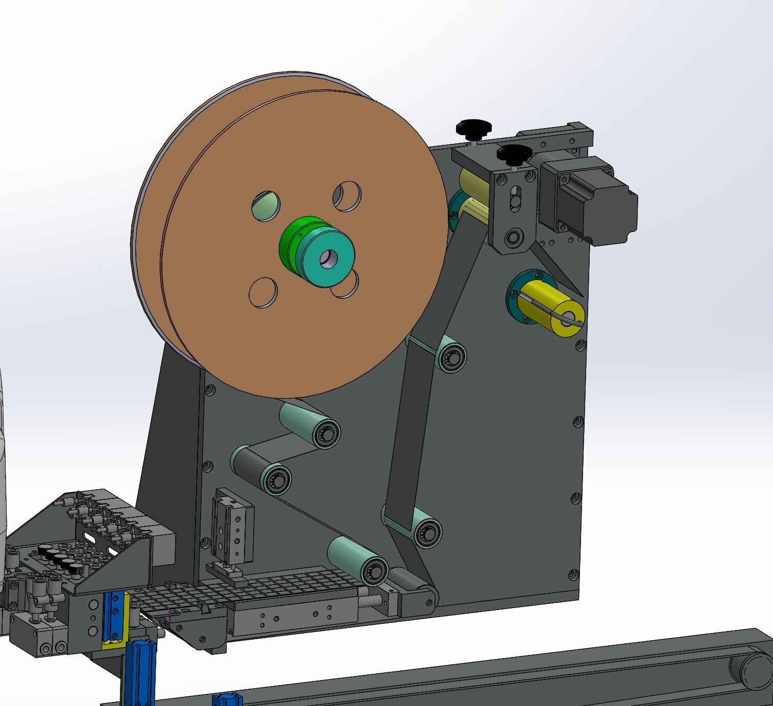 Manipulator labeling machine 3D model_8