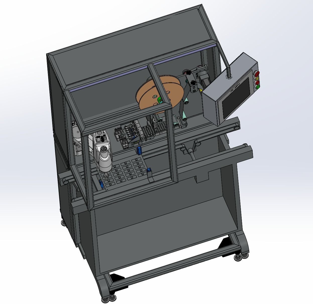Manipulator labeling machine 3D model_4