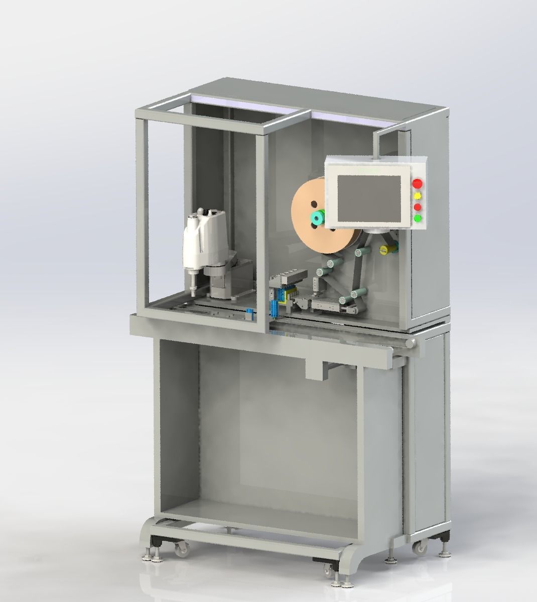 Manipulator labeling machine 3D model_1