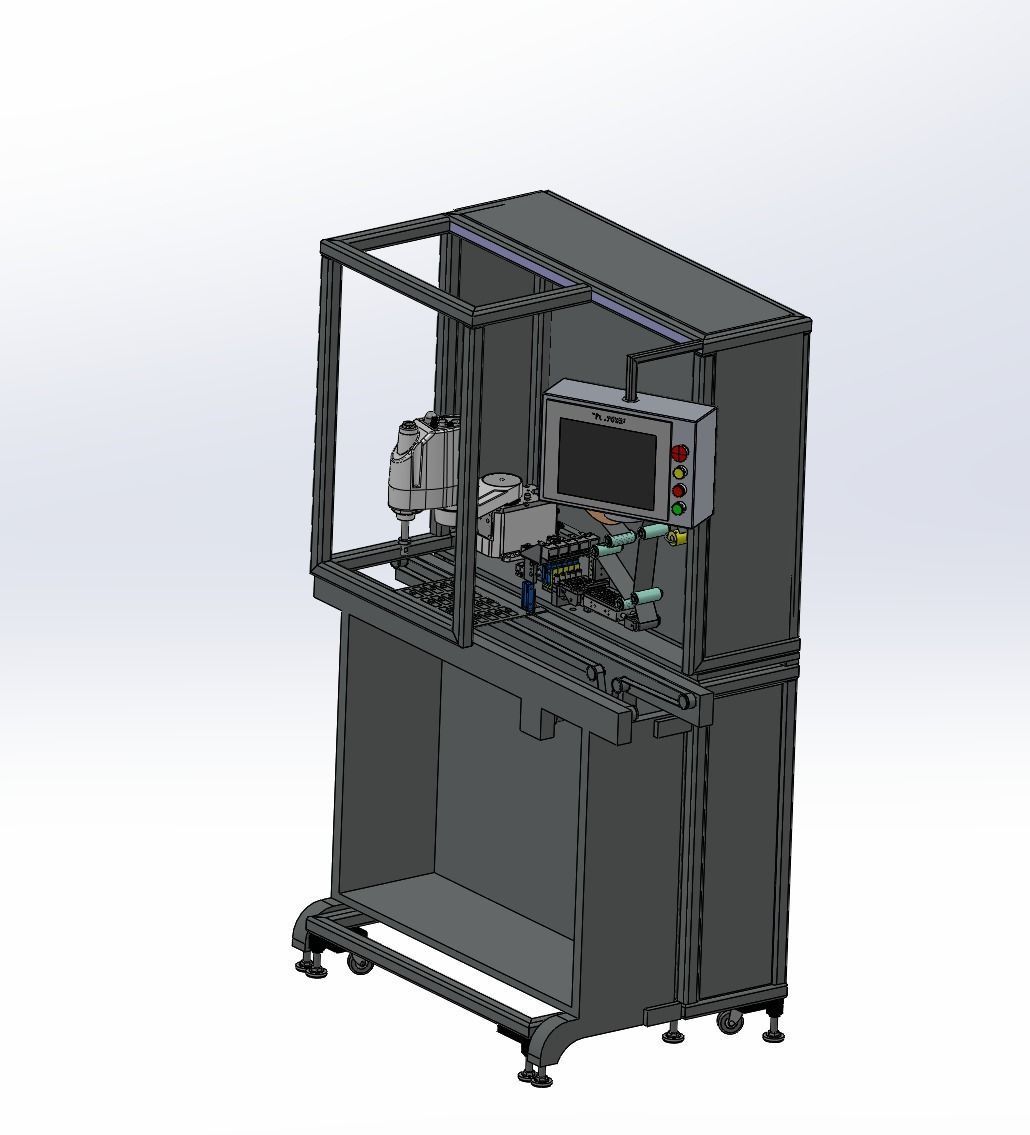 Manipulator labeling machine 3D model_2