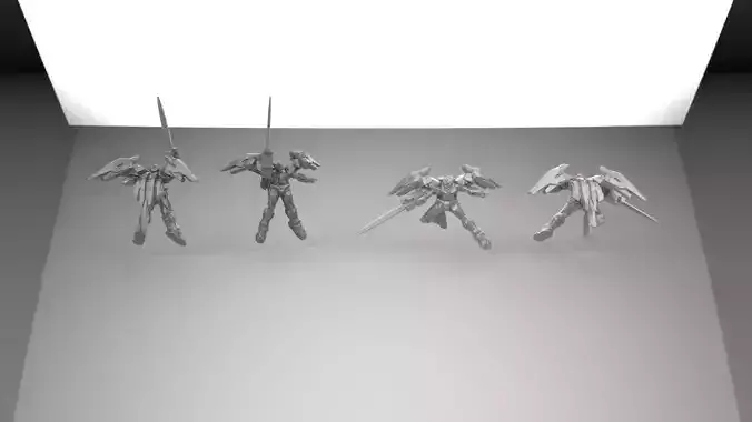 00 GUNDAM Three positions Mini model