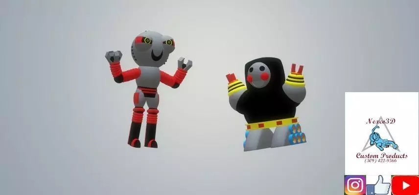 Mad Robots 3D print model
