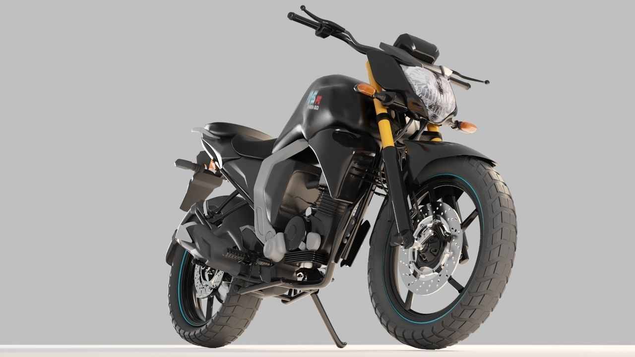Yamaha FzFi V2 3D model_2