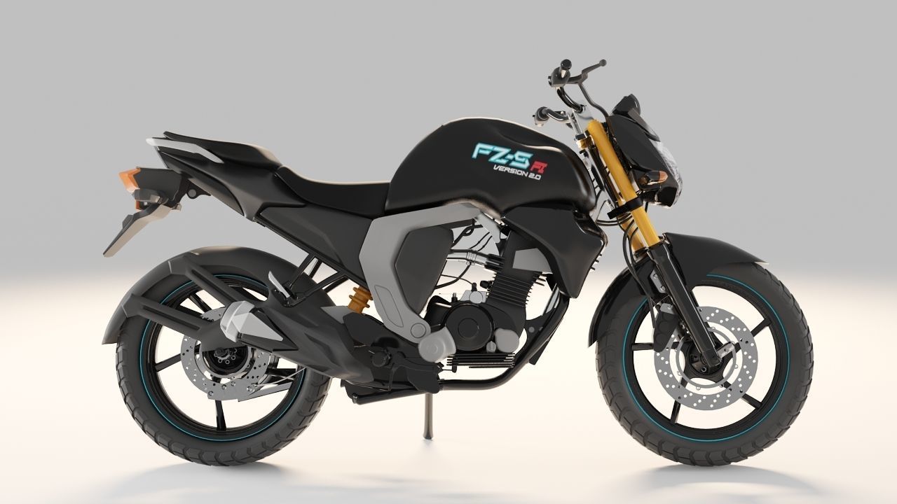 Yamaha FzFi V2 3D model_1