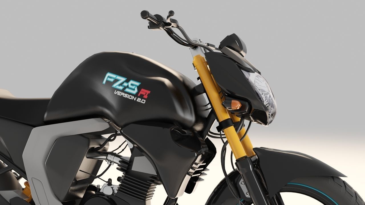 Yamaha FzFi V2 3D model_4