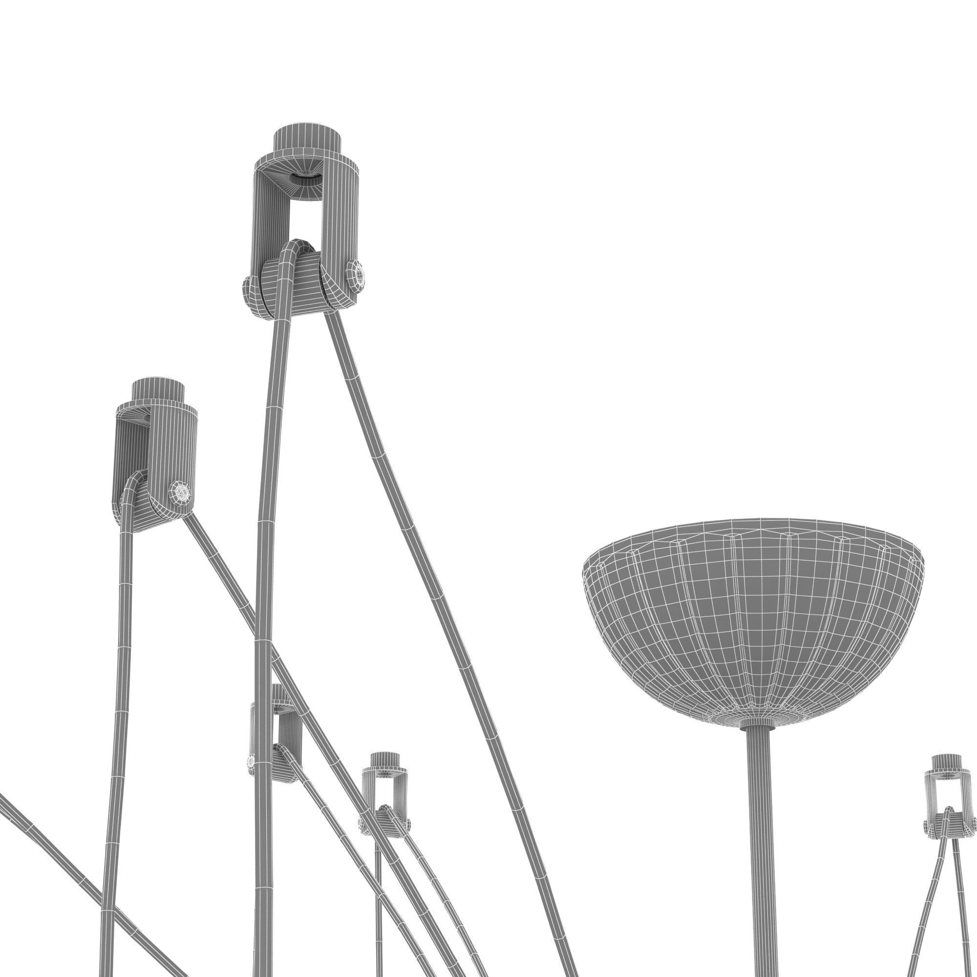 Adria chandelier by italamp 3D model_5