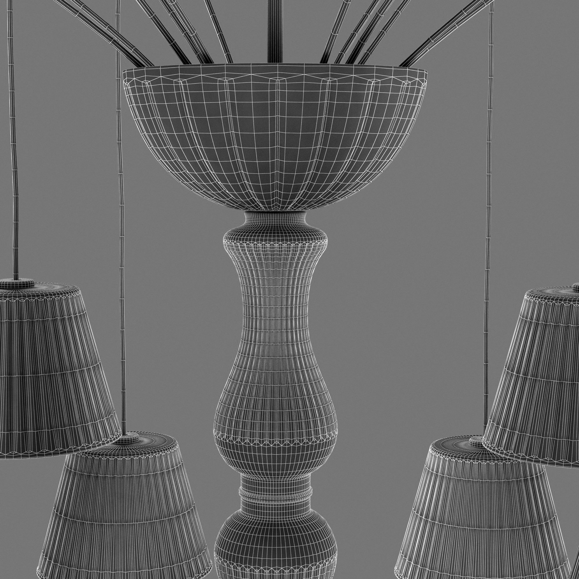 Adria chandelier by italamp 3D model_8