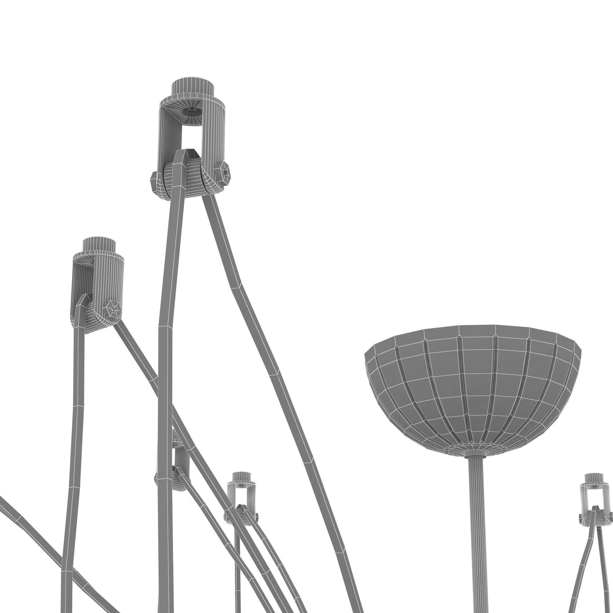 Adria chandelier by italamp 3D model_4