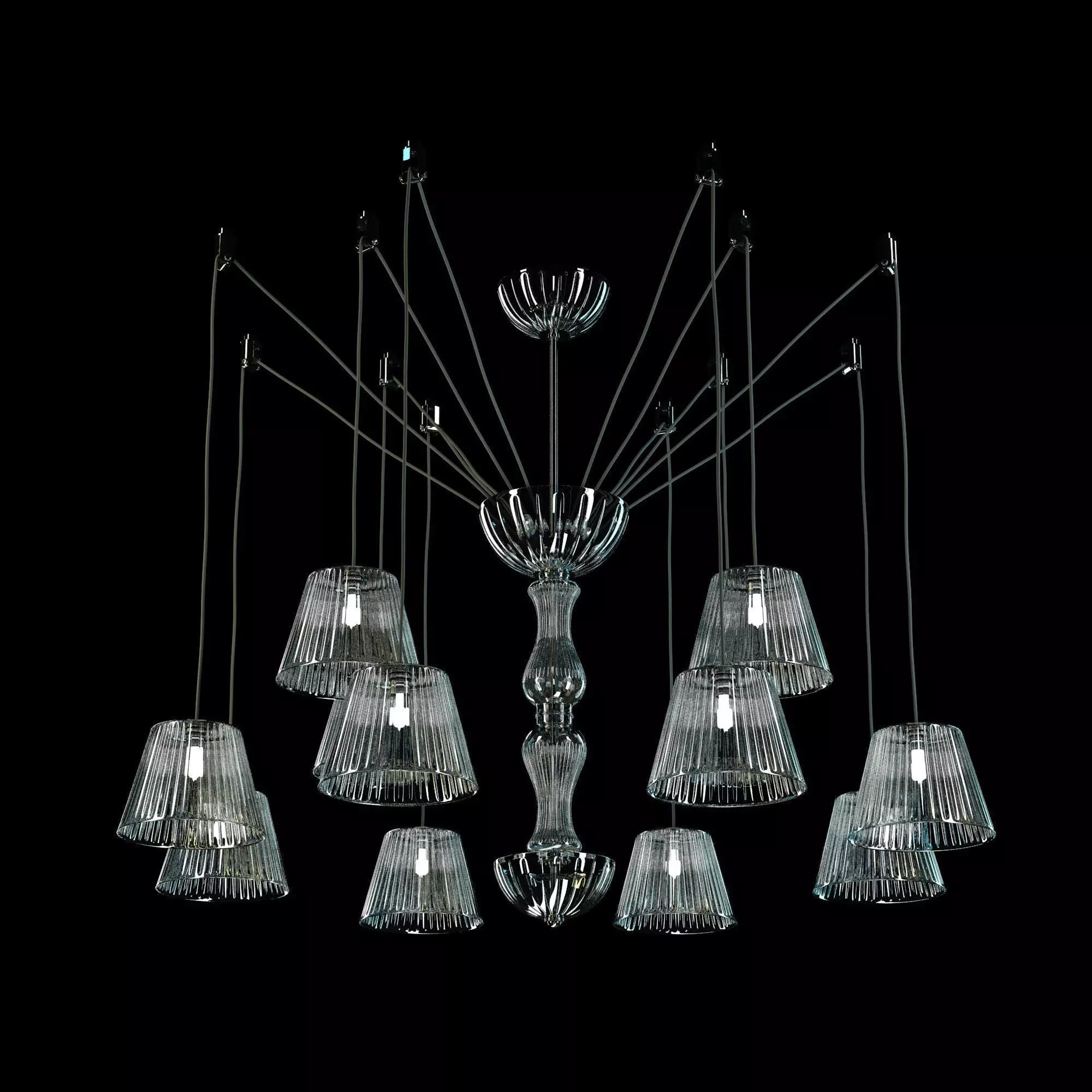 Adria chandelier by italamp 3D model_0