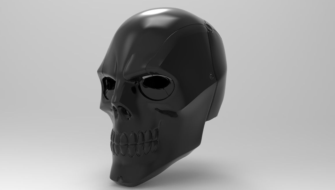 Black Mask Helmet for 3d Printing 3D print model_1