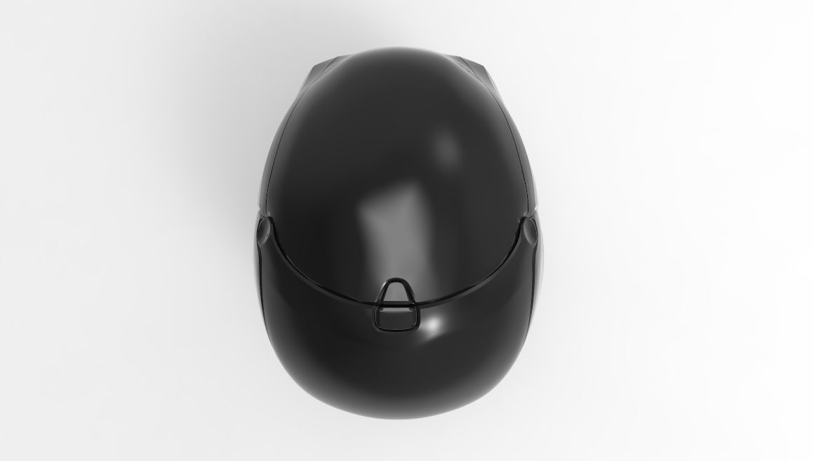 Black Mask Helmet for 3d Printing 3D print model_5