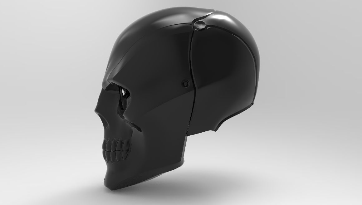 Black Mask Helmet for 3d Printing 3D print model_2