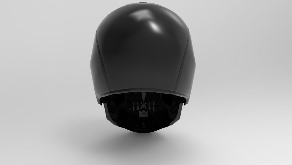Black Mask Helmet for 3d Printing 3D print model_4