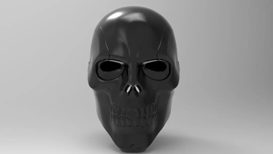 Black Mask Helmet for 3d Printing 3D print model_0