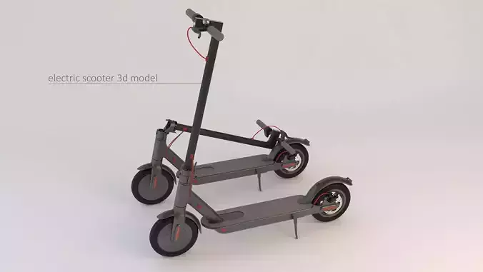 electric scooter 3D model