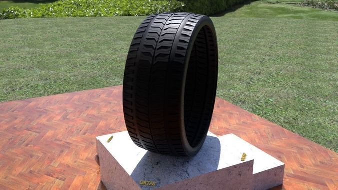 ORTAS TIRE NO 34 GAME READY AND 3D PRINTABLE 3D print model