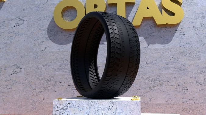 ORTAS TIRE NO 36 GAME READY AND 3D PRINTABLE 3D print model