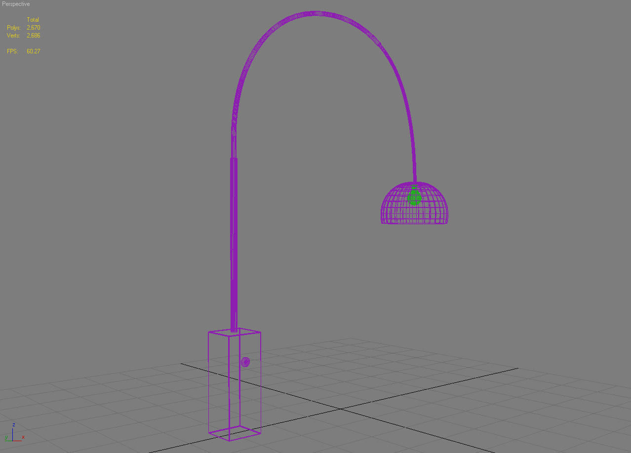Floor Lamp 3D model_5