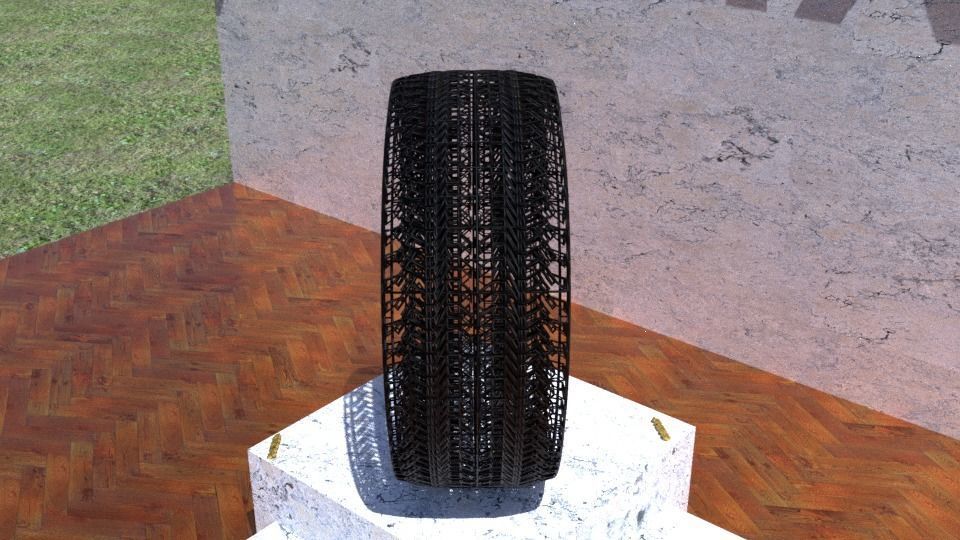 ORTAS TIRE NO 37 GAME READY AND 3D PRINTABLE 3D print model_9