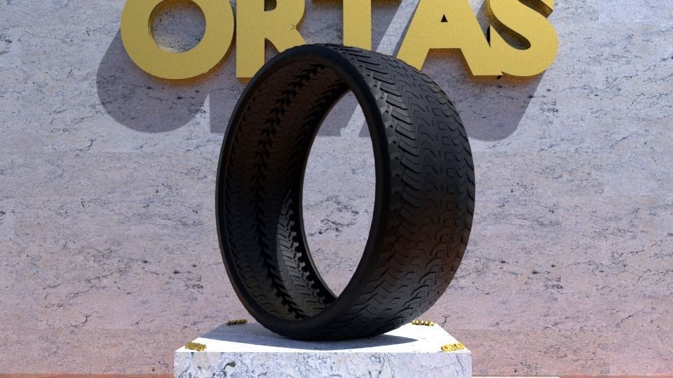 ORTAS TIRE NO 37 GAME READY AND 3D PRINTABLE 3D print model_6