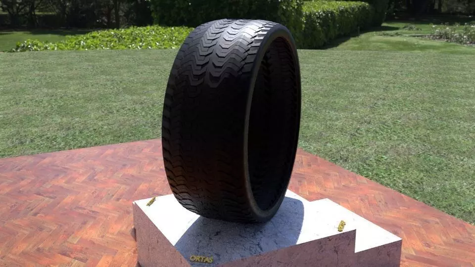 ORTAS TIRE NO 37 GAME READY AND 3D PRINTABLE 3D print model_0