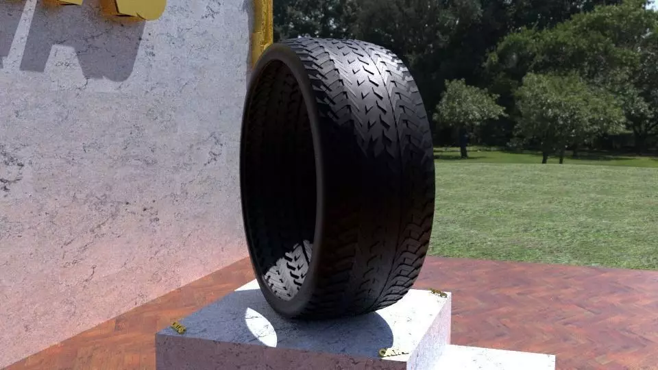 ORTAS TIRE NO 38 GAME READY AND 3D PRINTABLE 3D print model
