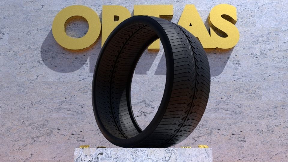 ORTAS TIRE NO 39 GAME READY AND 3D PRINTABLE 3D print model_2
