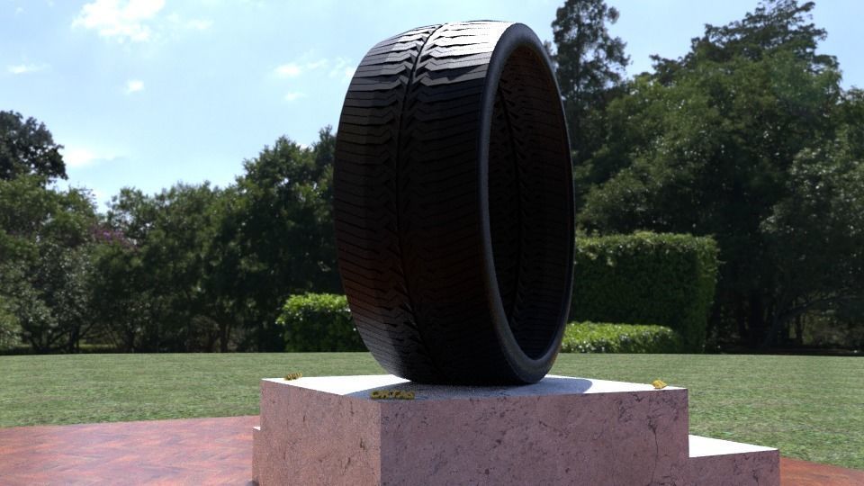 ORTAS TIRE NO 39 GAME READY AND 3D PRINTABLE 3D print model_5