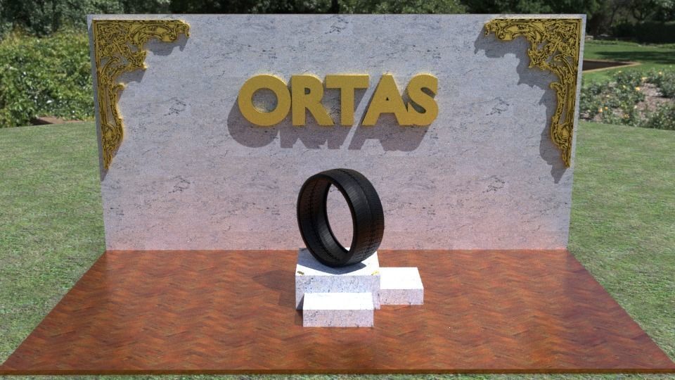ORTAS TIRE NO 39 GAME READY AND 3D PRINTABLE 3D print model_1