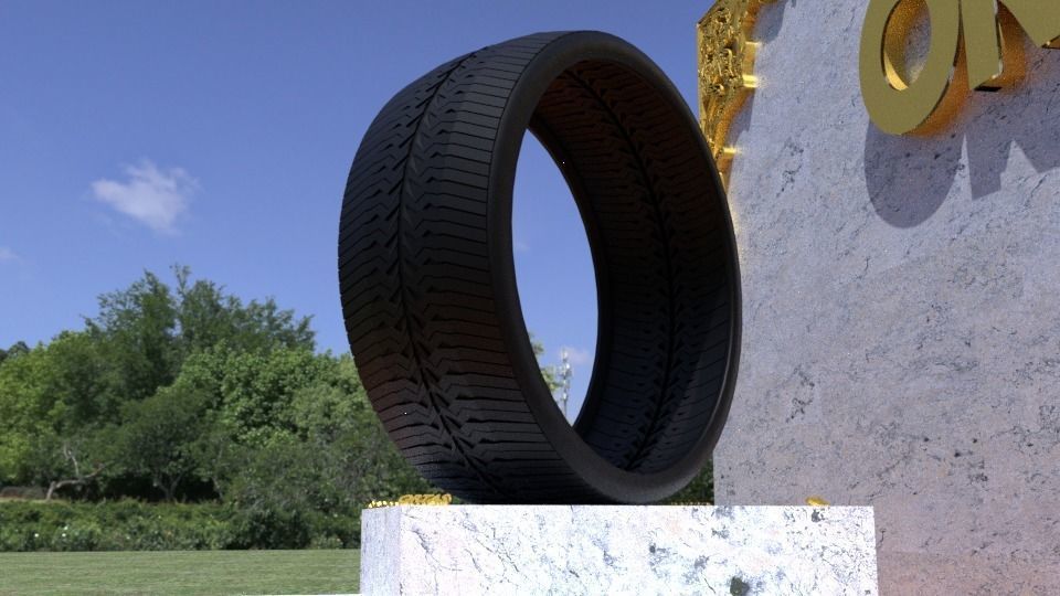 ORTAS TIRE NO 39 GAME READY AND 3D PRINTABLE 3D print model_3