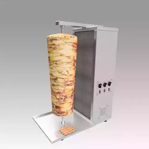 Kebab doner machine 3D model