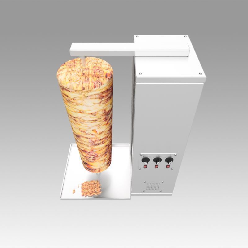 Kebab doner machine 3D model_12