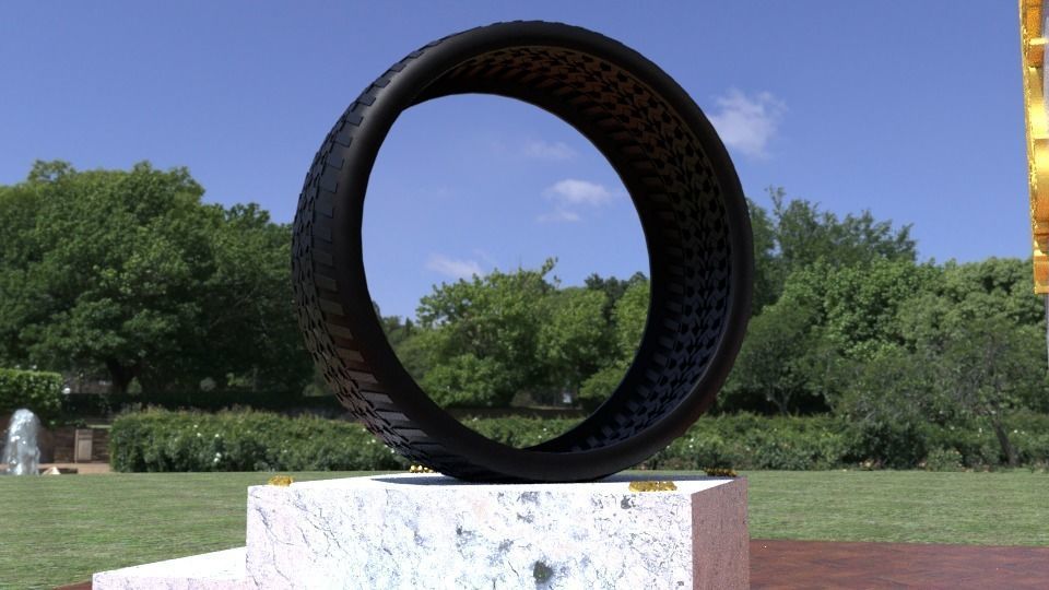 ORTAS TIRE NO 42 GAME READY AND 3D PRINTABLE 3D print model_5