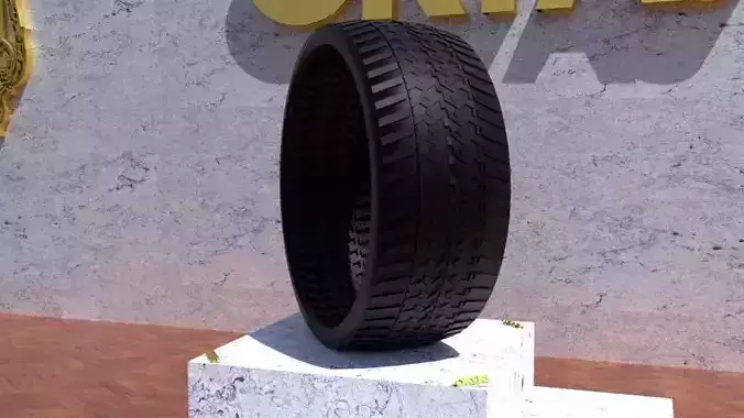 ORTAS TIRE NO 42 GAME READY AND 3D PRINTABLE 3D print model