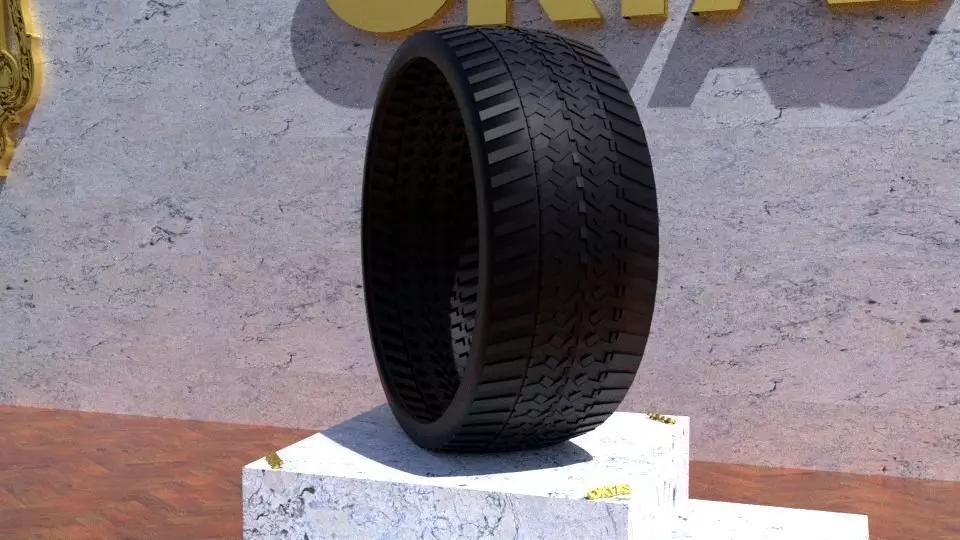 ORTAS TIRE NO 42 GAME READY AND 3D PRINTABLE 3D print model_0