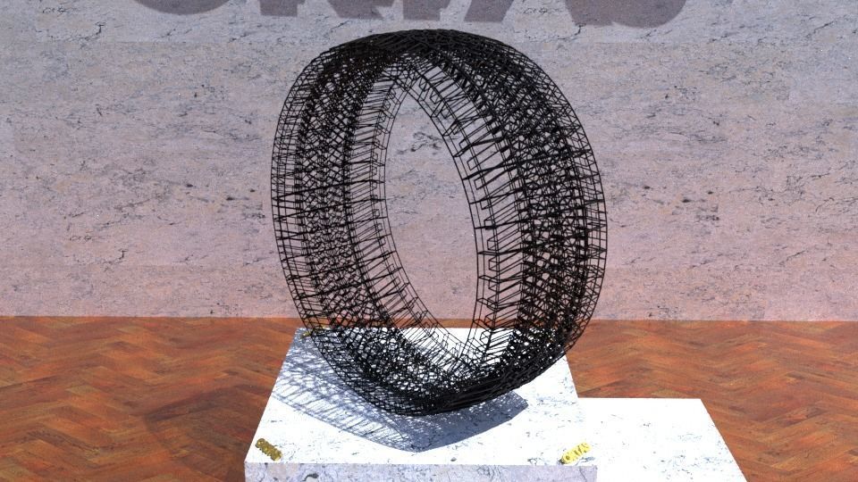 ORTAS TIRE NO 42 GAME READY AND 3D PRINTABLE 3D print model_9