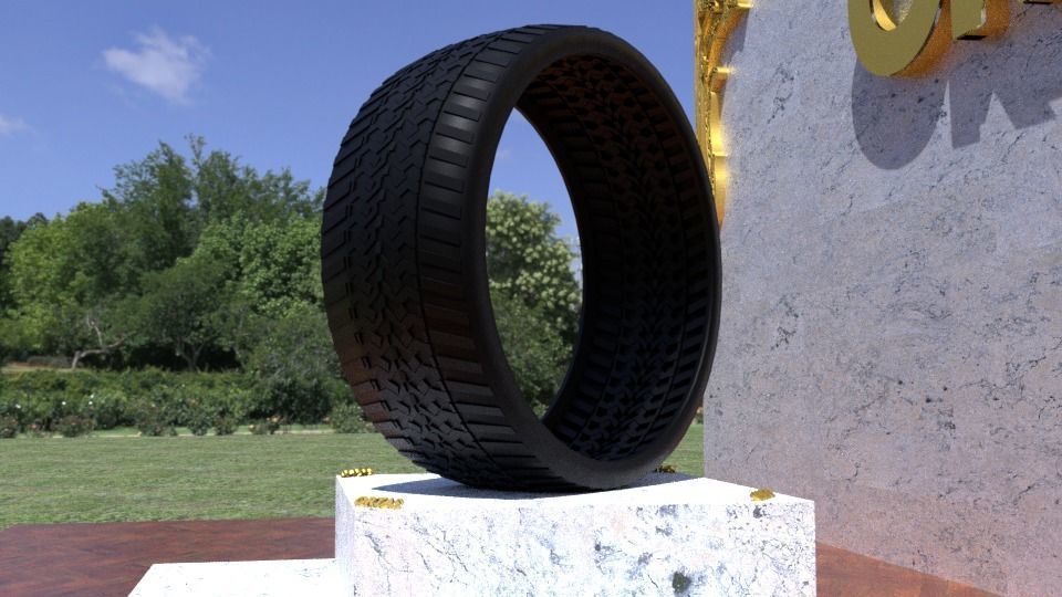 ORTAS TIRE NO 42 GAME READY AND 3D PRINTABLE 3D print model_4