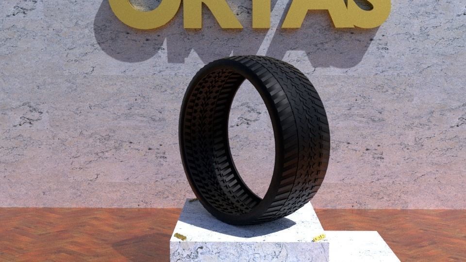 ORTAS TIRE NO 42 GAME READY AND 3D PRINTABLE 3D print model_2