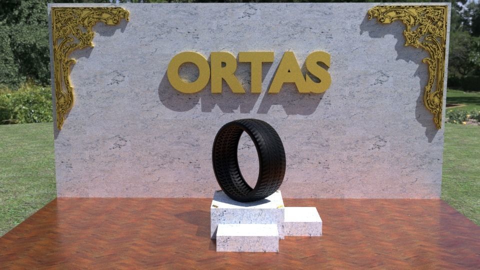 ORTAS TIRE NO 42 GAME READY AND 3D PRINTABLE 3D print model_1