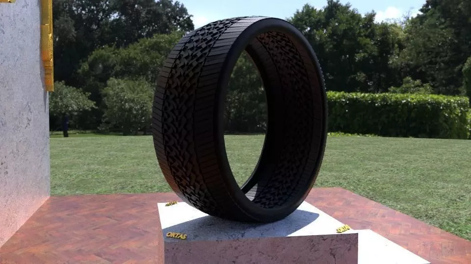 ORTAS TIRE NO 43 GAME READY AND 3D PRINTABLE 3D print model