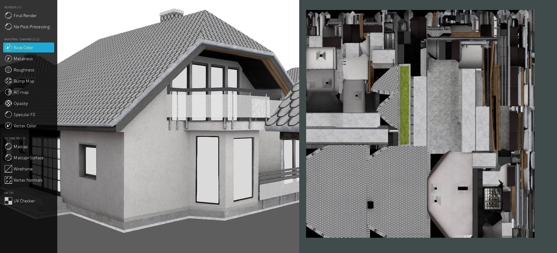 Small Low-Poly Houses Version 2 Low-poly 3D model_6