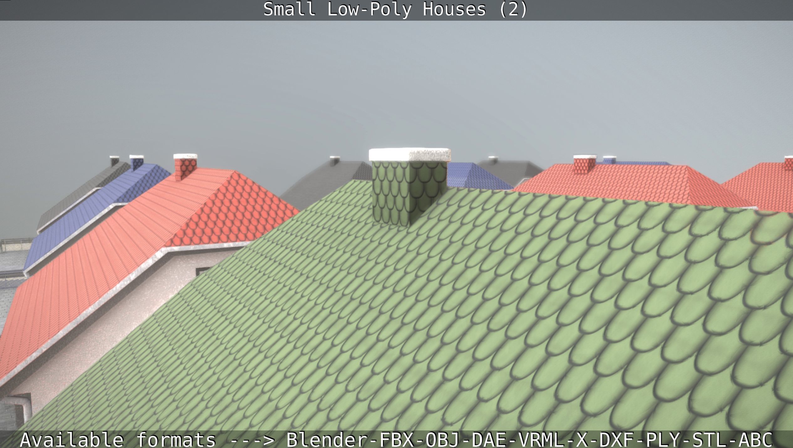 Small Low-Poly Houses Version 2 Low-poly 3D model_39