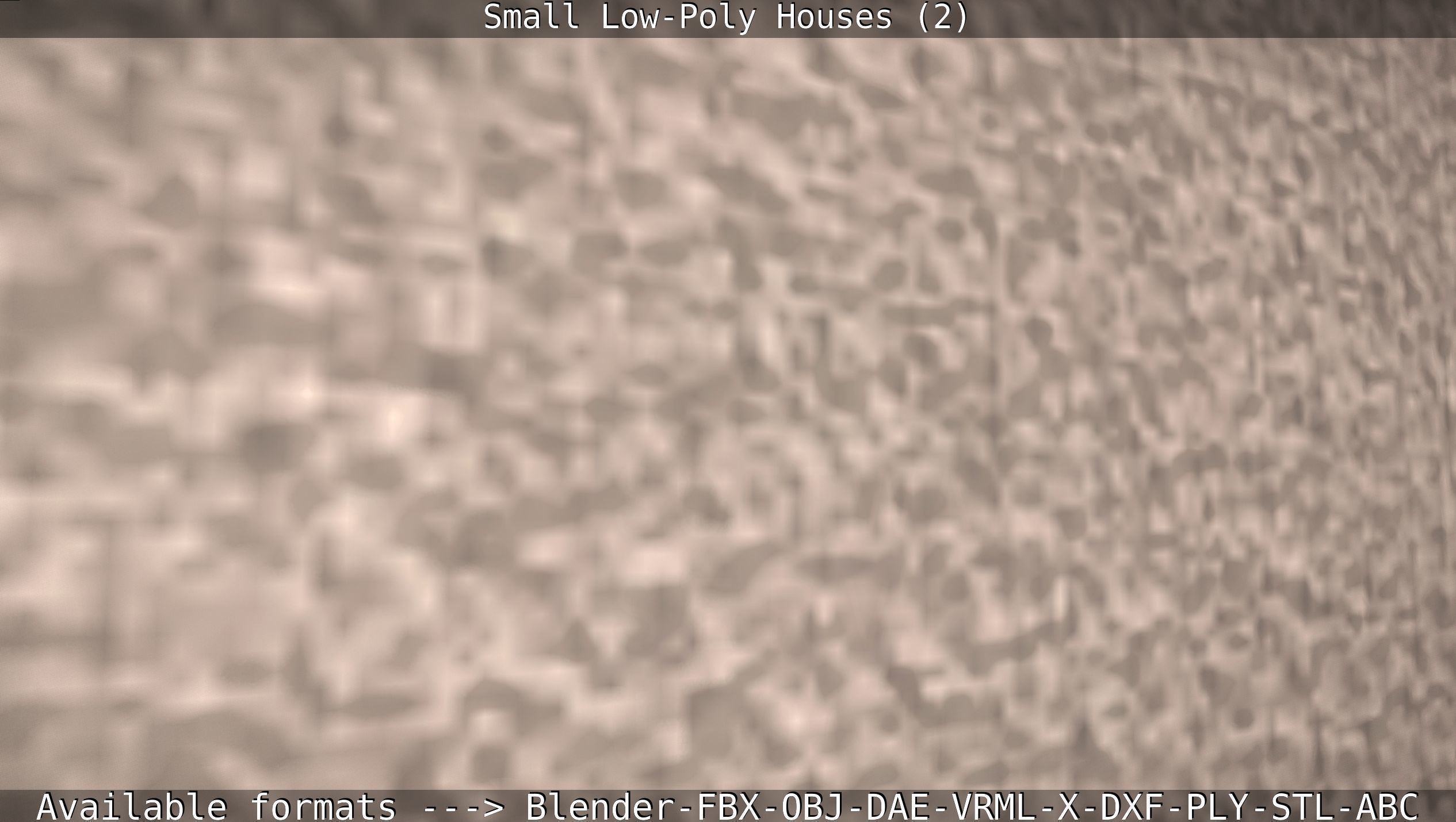 Small Low-Poly Houses Version 2 Low-poly 3D model_144