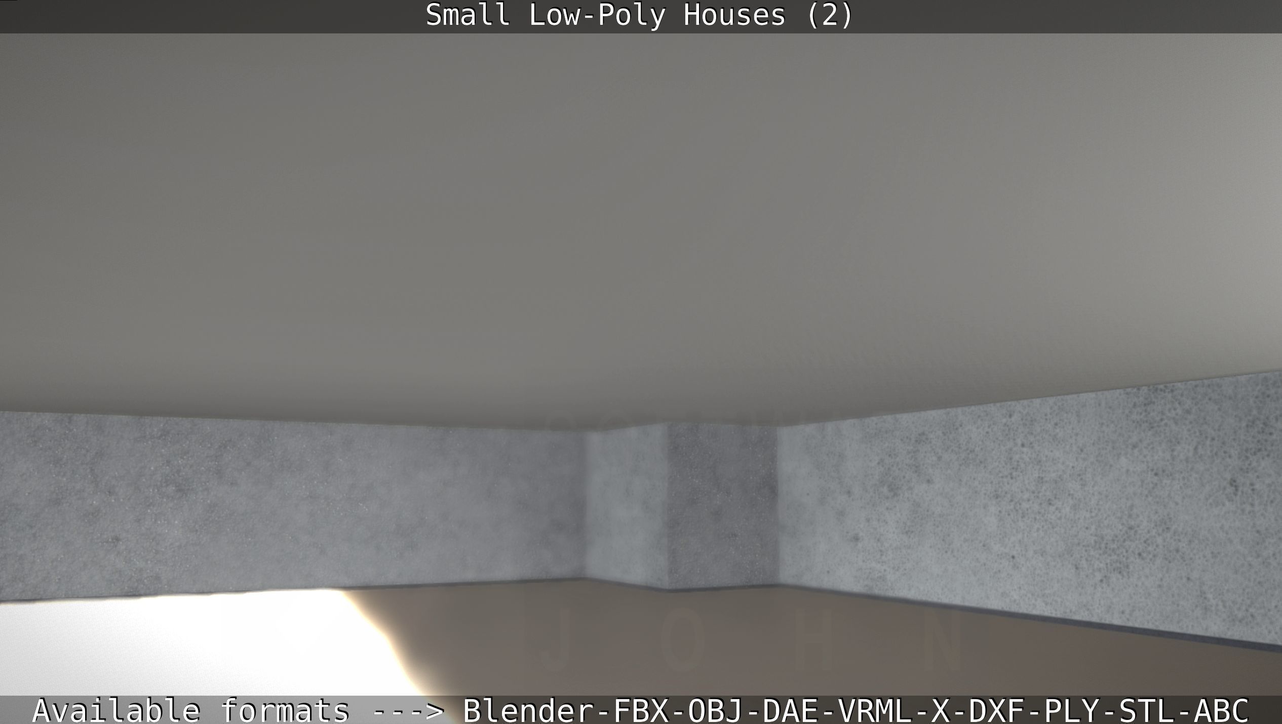 Small Low-Poly Houses Version 2 Low-poly 3D model_143