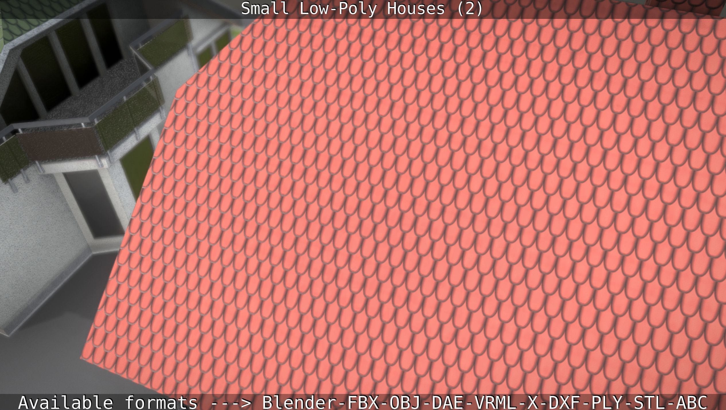 Small Low-Poly Houses Version 2 Low-poly 3D model_20