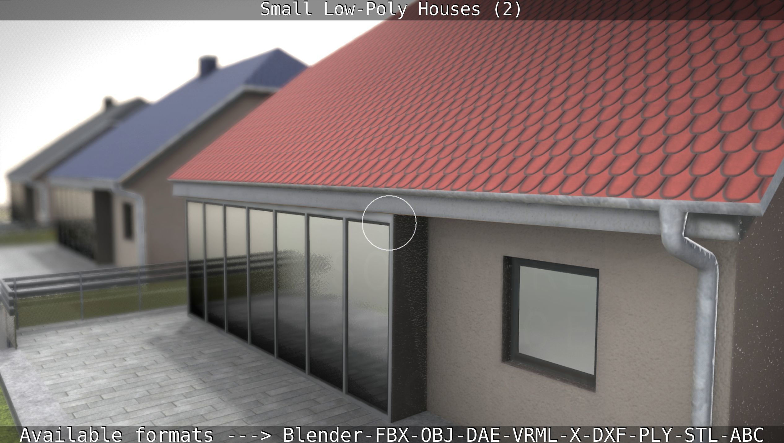 Small Low-Poly Houses Version 2 Low-poly 3D model_62